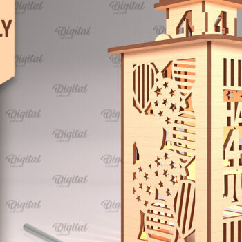 Intra απο ξύλο plywood 3mm-4mm πάχος κοπής  Lanterns 4ης Ιουλίου Δίασταση 30x20 cm INTRAFABR-94092150 - Image 13