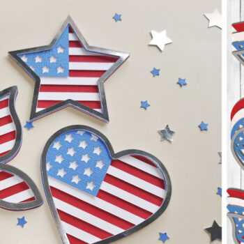 Intra απο ξύλο plywood 3mm-4mm πάχος Διακόσμηση σε στρώσεις από χαρτί 4ης Ιουλίου Δίασταση 15x15 cm INTRAFABR-69383181 - Image 1