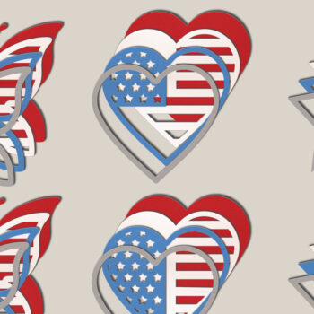 Intra απο ξύλο plywood 3mm-4mm πάχος Διακόσμηση σε στρώσεις από χαρτί 4ης Ιουλίου Δίασταση 15x15 cm INTRAFABR-69383181 - Image 5