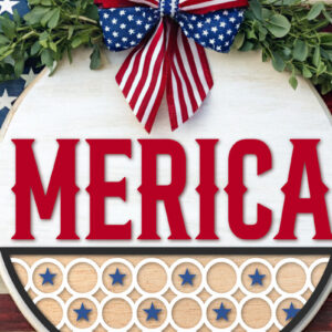 Intra απο ξύλο plywood 3mm-4mm πάχος 4 Ιουλίου Merica Door Design Δίασταση 15x15 cm INTRAFABR-118425451 - Image 3