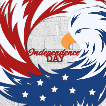 Intra απο ξύλο plywood 3mm-4mm πάχος κοπής με λέιζερ πολλαπλών στρώσεων 4 Ιουλίου Δίασταση 15x15 cm INTRAFABR-12055014 - Image 4