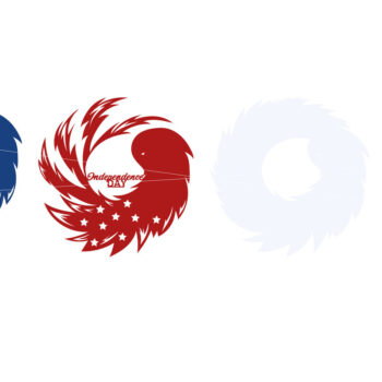 Intra απο ξύλο plywood 3mm-4mm πάχος κοπής με λέιζερ πολλαπλών στρώσεων 4 Ιουλίου Δίασταση 15x15 cm INTRAFABR-12055014 - Image 5