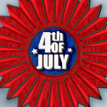 Intra απο ξύλο plywood 3mm-4mm πάχος Διακόσμηση πάρτι 4 Ιουλίου Δίασταση 15x15 cm INTRAFABR-122535669 - Image 1