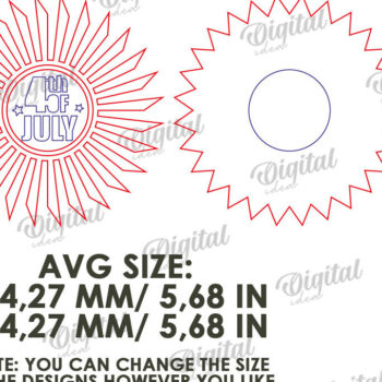 Intra απο ξύλο plywood 3mm-4mm πάχος Διακόσμηση πάρτι 4 Ιουλίου Δίασταση 15x15 cm INTRAFABR-122535669 - Image 2