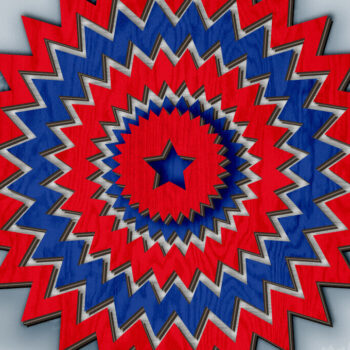 Intra απο ξύλο plywood 3mm-4mm πάχος Διακόσμηση πάρτι 4 Ιουλίου Δίασταση 15x15 cm INTRAFABR-122535854 - Image 1