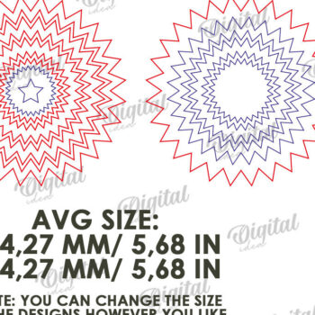 Intra απο ξύλο plywood 3mm-4mm πάχος Διακόσμηση πάρτι 4 Ιουλίου Δίασταση 15x15 cm INTRAFABR-122535854 - Image 2