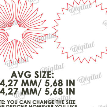 Intra απο ξύλο plywood 3mm-4mm πάχος Διακόσμηση πάρτι 4 Ιουλίου Δίασταση 15x15 cm INTRAFABR-122535492 - Image 2