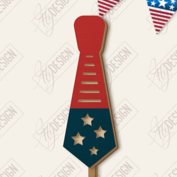 Intra απο ξύλο plywood 3mm-4mm πάχος 4 Ιουλίου Photo Booth Props Δίασταση 15x15 cm INTRAFABR-122880479 - Image 2