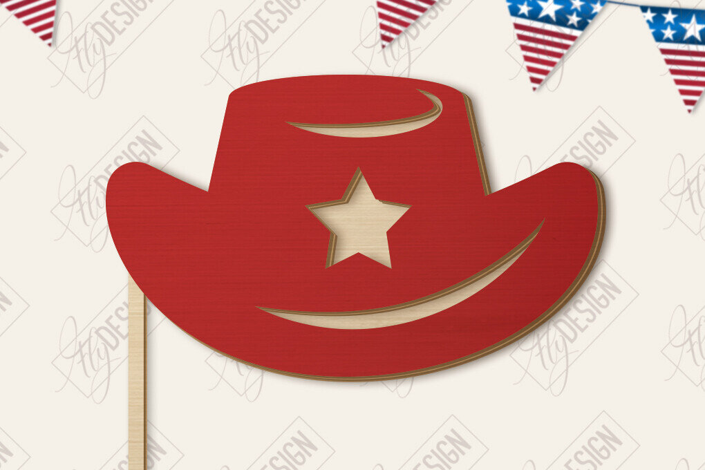 Intra απο ξύλο plywood 3mm-4mm πάχος 4 Ιουλίου Photo Booth Props Δίασταση 15x15 cm INTRAFABR-122533024