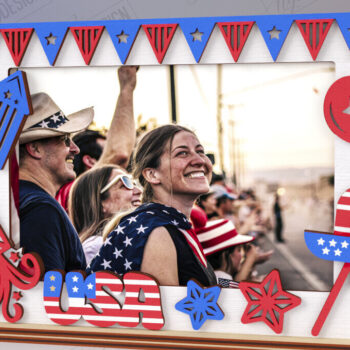 Intra απο ξύλο plywood 3mm-4mm πάχος 4 Ιουλίου Κορνίζα με | CNC Δίασταση 20x30 cm INTRAFABR-121898615 - Image 1