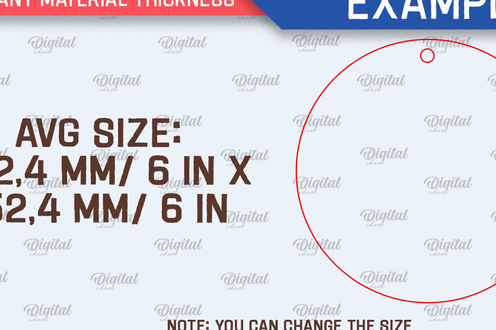 Intra απο ξύλο plywood 3mm-4mm πάχος 4 Ιουλίου Στρογγυλή πινακίδα κοπής με λέιζερ Δίασταση 30x20 cm INTRAFABR-98125913 - Image 2