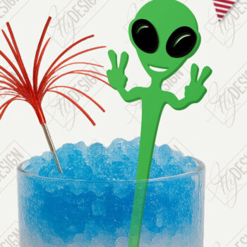 Intra απο ξύλο plywood 3mm-4mm πάχος 4 Ιουλίου Sticks Stirring Drink | CNC Δίασταση 15x15 cm INTRAFABR-121907226 - Image 1