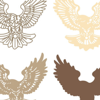 Intra απο ξύλο plywood 3mm-4mm πάχος 4 Ιουλίου , Patriotic Eagle , 3D Δίασταση 30x20 cm INTRAFABR-72315955 - Image 2