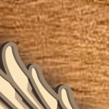 Intra απο ξύλο plywood 3mm-4mm πάχος 4 Ιουλίου , Patriotic Eagle , 3D Δίασταση 30x20 cm INTRAFABR-72315955 - Image 8