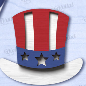 Intra απο ξύλο plywood 3mm-4mm πάχος 4 Ιουλίου Διακόσμηση δίσκου σε επίπεδα  Δίασταση 30x20 cm INTRAFABR-121910597 - Image 1