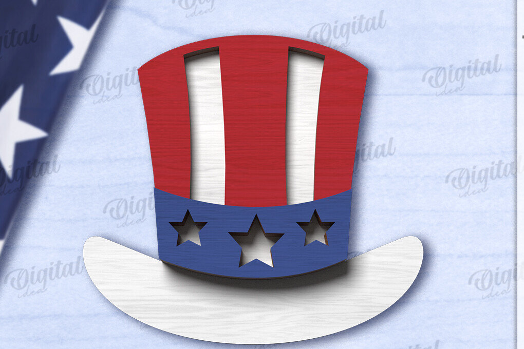 Intra απο ξύλο plywood 3mm-4mm πάχος 4 Ιουλίου Διακόσμηση δίσκου σε επίπεδα  Δίασταση 30x20 cm INTRAFABR-121910597