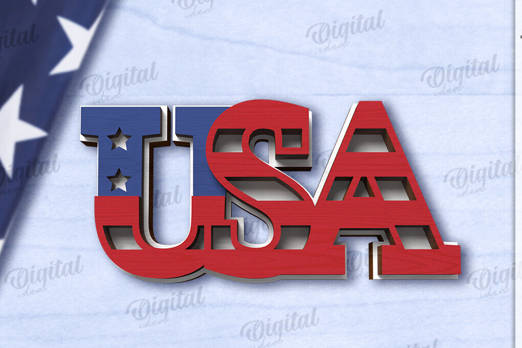 Intra απο ξύλο plywood 3mm-4mm πάχος 4 Ιουλίου Διακόσμηση δίσκου σε επίπεδα  Δίασταση 30x20 cm INTRAFABR-121911677