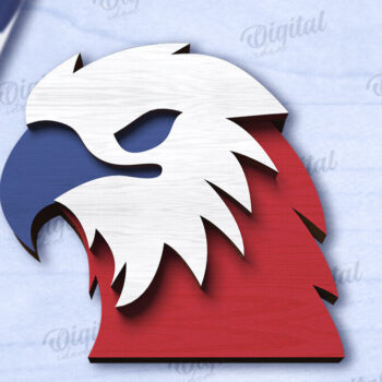 Intra απο ξύλο plywood 3mm-4mm πάχος 4 Ιουλίου Διακόσμηση δίσκου σε επίπεδα  Δίασταση 30x20 cm INTRAFABR-121910461 - Image 1