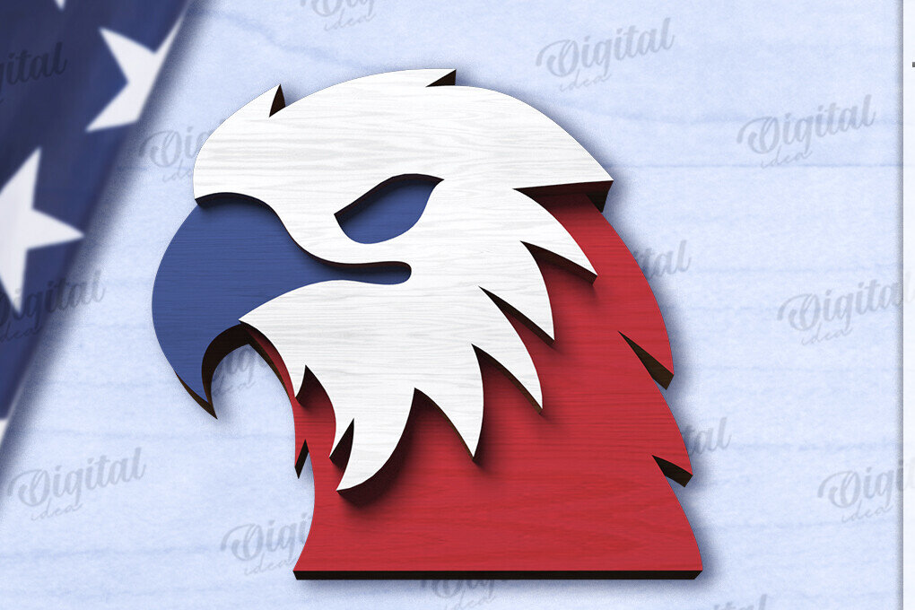 Intra απο ξύλο plywood 3mm-4mm πάχος 4 Ιουλίου Διακόσμηση δίσκου σε επίπεδα  Δίασταση 30x20 cm INTRAFABR-121910461