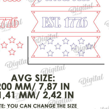 Intra απο ξύλο plywood 3mm-4mm πάχος διακοσμήσεων τοίχου 4 Ιουλίου με  Δίασταση 30x20 cm INTRAFABR-121900184 - Image 5