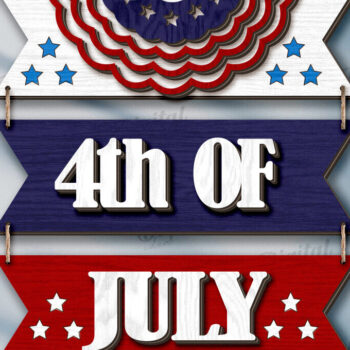 Intra απο ξύλο plywood 3mm-4mm πάχος διακοσμήσεων τοίχου 4 Ιουλίου με  Δίασταση 30x20 cm INTRAFABR-121900184 - Image 9