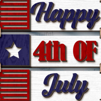 Intra απο ξύλο plywood 3mm-4mm πάχος διακοσμήσεων τοίχου 4 Ιουλίου με  Δίασταση 30x20 cm INTRAFABR-121900184 - Image 12