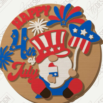 Intra απο ξύλο plywood 3mm-4mm πάχος κοπής με λέιζερ διακόσμησης τοίχου 4 Ιουλίου Δίασταση 30x20 cm INTRAFABR-122062069 - Image 6