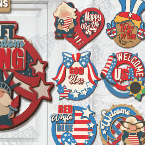 Intra απο ξύλο plywood 3mm-4mm πάχος κοπής με λέιζερ διακόσμησης τοίχου 4 Ιουλίου Δίασταση 30x20 cm INTRAFABR-120840071