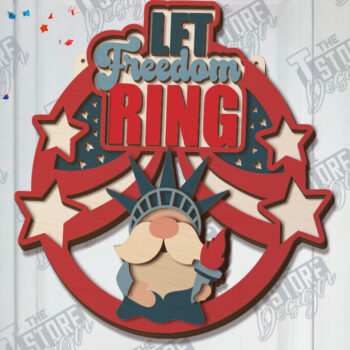 Intra απο ξύλο plywood 3mm-4mm πάχος κοπής με λέιζερ διακόσμησης τοίχου 4 Ιουλίου Δίασταση 30x20 cm INTRAFABR-120840071 - Image 6