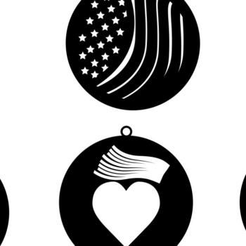 Intra απο ξύλο plywood 3mm-4mm πάχος 4 Ιουλίου, Σκουλαρίκι για την Ημέρα της Ανεξαρτησίας Δίασταση 3x3 cm INTRAFABR-64978801 - Image 1