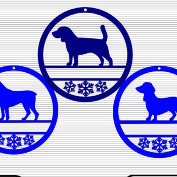 Intra απο ξύλο plywood 3mm-4mm πάχος 5 στολίδι φυλής σκύλου 1 - λέιζερ Δίασταση 8x8 cm INTRAFABR-47261670 - Image 1