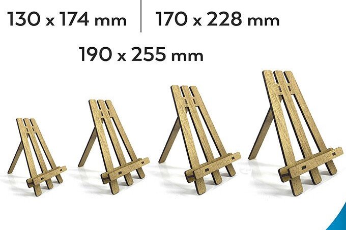Intra απο ξύλο plywood 3mm-4mm πάχος Στάση καβαλέτο 5 μεγεθών, Κορνίζα Δίασταση 20x30 cm INTRAFABR-37888411 - Image 1