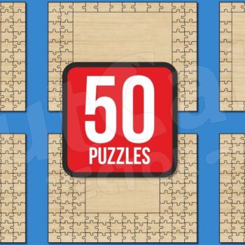 Intra απο ξύλο plywood 3mm-4mm πάχος 50 Παζλ φωτογραφιών κοπής με λέιζερ Δίασταση 20x20 cm INTRAFABR-119386005 - Image 2