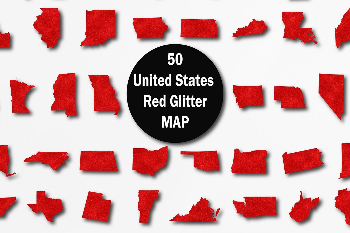 Intra απο ξύλο plywood 3mm-4mm πάχος 50 Ηνωμένες Πολιτείες Red Glitter Χάρτης Δίασταση 30x20 cm INTRAFABR-11755304