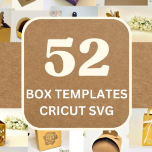 Intra απο ξύλο plywood 3mm-4mm πάχος 52 Πρότυπα Box – Cricut Δίασταση 15×15 cm INTRAFABR-84676193