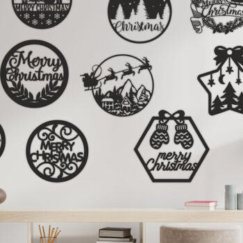 Intra απο ξύλο plywood 3mm-4mm πάχος 557 τμχ Χριστουγεννιάτικο Στολίδι Δίασταση 3x3 cm INTRAFABR-84245464 - Image 8