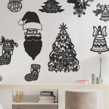 Intra απο ξύλο plywood 3mm-4mm πάχος 557 τμχ Χριστουγεννιάτικο Στολίδι Δίασταση 3x3 cm INTRAFABR-84245464 - Image 9