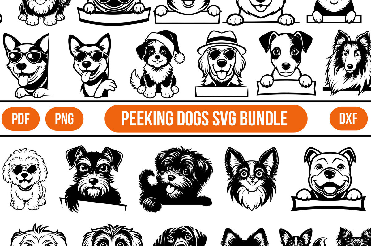 Intra απο ξύλο plywood 3mm-4mm πάχος 56 PEEKING DOG Silhouette  Δίασταση 40x40 cm INTRAFABR-108053834