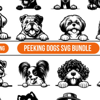 Intra απο ξύλο plywood 3mm-4mm πάχος 56 PEEKING DOG Silhouette  Δίασταση 40x40 cm INTRAFABR-108053834 - Image 2