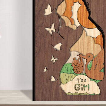 Intra απο ξύλο plywood 3mm-4mm πάχος κομμένων αρχείων για τη γιορτή της μητέρας 6 σχεδίων Δίασταση 15x15 cm INTRAFABR-95131683 - Image 5