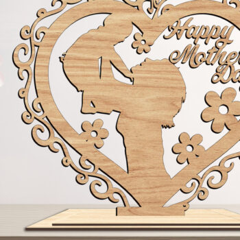 Intra απο ξύλο plywood 3mm-4mm πάχος κομμένων αρχείων για τη γιορτή της μητέρας 6 σχεδίων Δίασταση 15x15 cm INTRAFABR-95131683 - Image 6