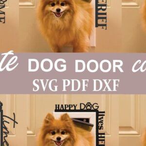 Intra απο ξύλο plywood 3mm-4mm πάχος 6 Dog Door Corners Δίασταση 17x18 cm INTRAFABR-32901016