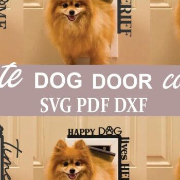 Intra απο ξύλο plywood 3mm-4mm πάχος 6 Dog Door Corners Δίασταση 17x18 cm INTRAFABR-32901016 - Image 1