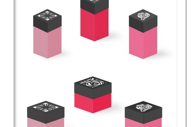 Intra απο ξύλο plywood 3mm-4mm πάχος 6 Μπομπονιέρες Γάμου με 6 Floral Roses Δίασταση 15x15 cm INTRAFABR-116477604