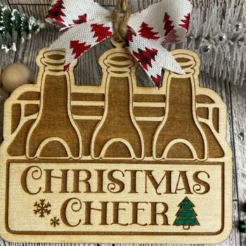 Intra απο ξύλο plywood 3mm-4mm πάχος 6 Pack Drink Ornament  Δίασταση 8x8 cm INTRAFABR-50023606 - Image 1