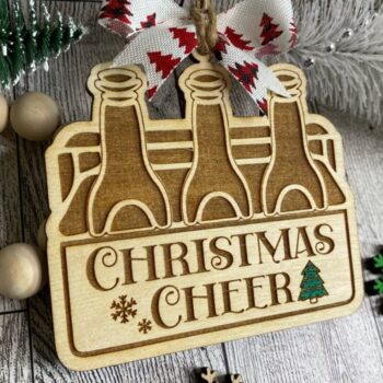 Intra απο ξύλο plywood 3mm-4mm πάχος 6 Pack Drink Ornament  Δίασταση 8x8 cm INTRAFABR-50023606 - Image 2