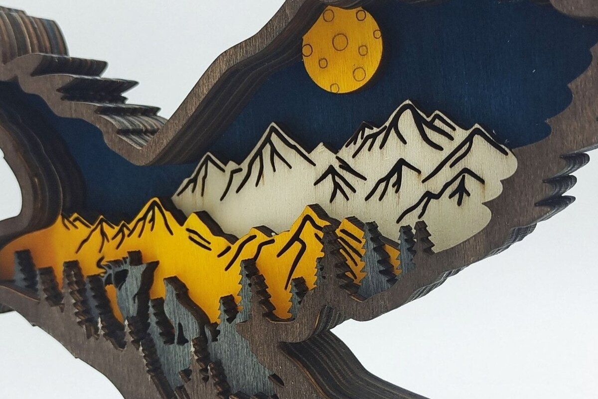 Intra απο ξύλο plywood 3mm-4mm πάχος Χριστουγεννιάτικο Στολίδι 6 Ξύλινα Ζώα Δίασταση 8x8 cm INTRAFABR-51131488