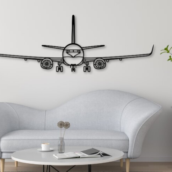 Intra απο ξύλο plywood 3mm-4mm πάχος 737-800 OF Aircraft Silhouette Δίασταση 15x15 cm INTRAFABR-109755269 - Image 1
