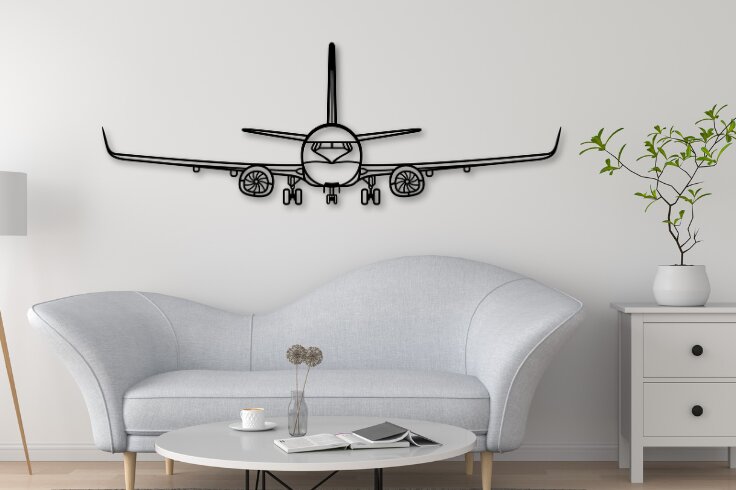 Intra απο ξύλο plywood 3mm-4mm πάχος 737-800 OF Aircraft Silhouette Δίασταση 15x15 cm INTRAFABR-109755269