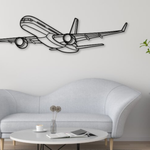 Intra απο ξύλο plywood 3mm-4mm πάχος 757 Airplane Silhouette, κοπής με λέιζερ Δίασταση 15x15 cm INTRAFABR-109755252